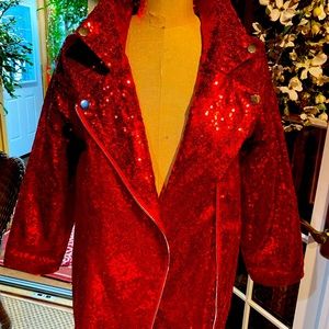 Nickelodeon JoJo’s Closet Red Sequin Moro Jacket